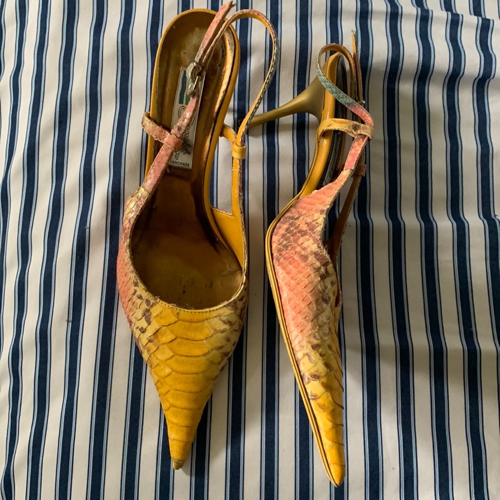 Snakeskin heels